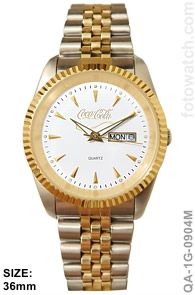 IP Gold Plated Stainless Steel Corporate Watch qa-1G-0904M