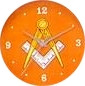 Orange dial, White Number and Dot Hour Indicators