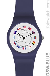 Special Promotions Swatch Style Rotating Disc Logo Watch DSW-BLUE