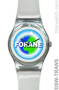 Special Promotions Swatch Style Rotating Disc Logo Watch DSW-TRANS