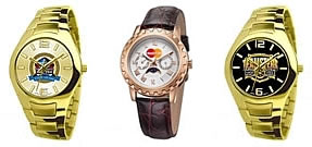 Stainless Steel Gold Deluxe Watches for Men